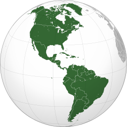 Americas orthographic projection svg